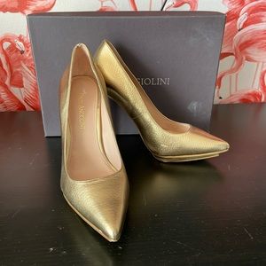 Metallic Platform Stillettos